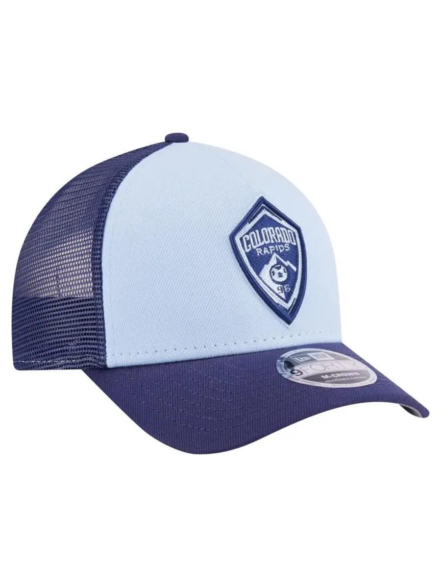 New Era Мужская светло-голубая кепка-тракер Colorado Rapids Color Pack 9FORTY A-Frame с — изображение 4 из 4, светлый синий