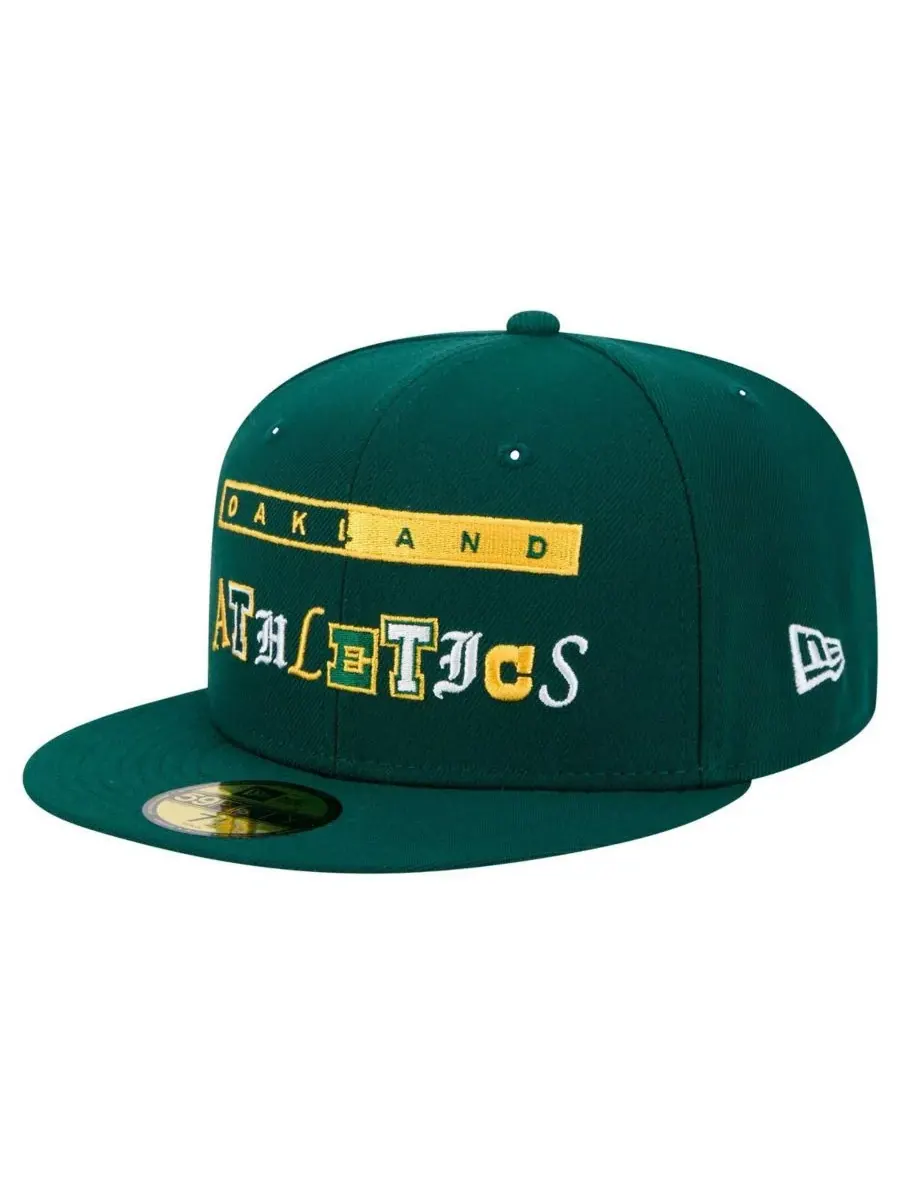 New Era Мужская зеленая кепка Oakland Athletics Ransom 59FIFTY