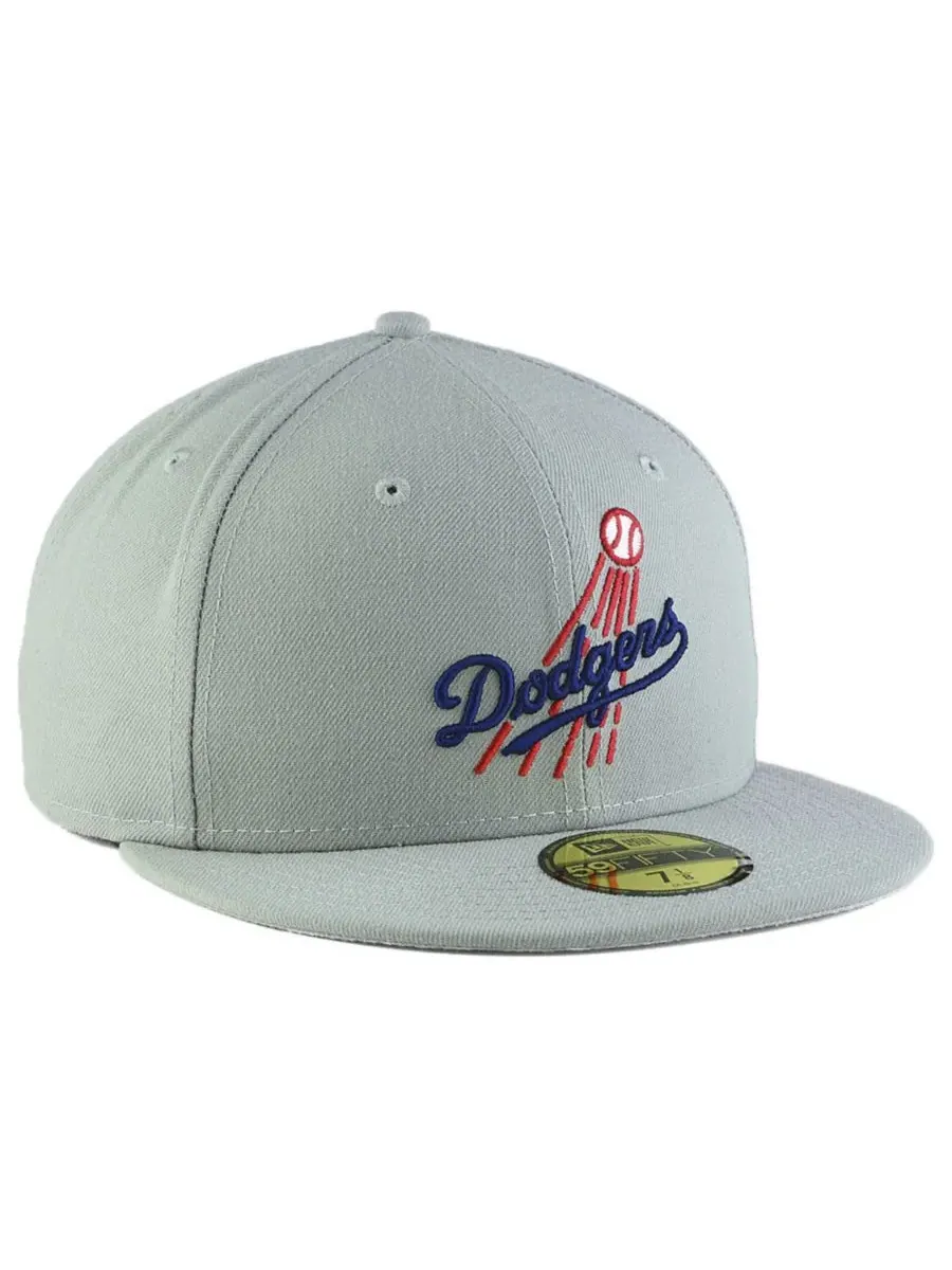 Лос-Анджелес Доджерс Куперстаун 59FIFTY Кепка New Era — изображение 3 из 4, серый