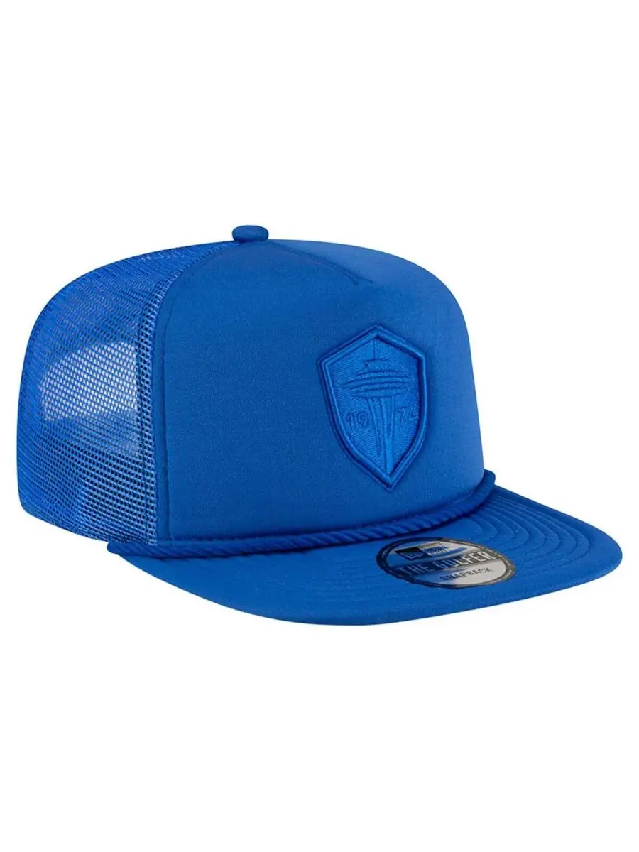 New Era Мужская синяя бейсболка Seattle Sounders FC Tone Golfer Snapback — изображение 4 из 5, синий