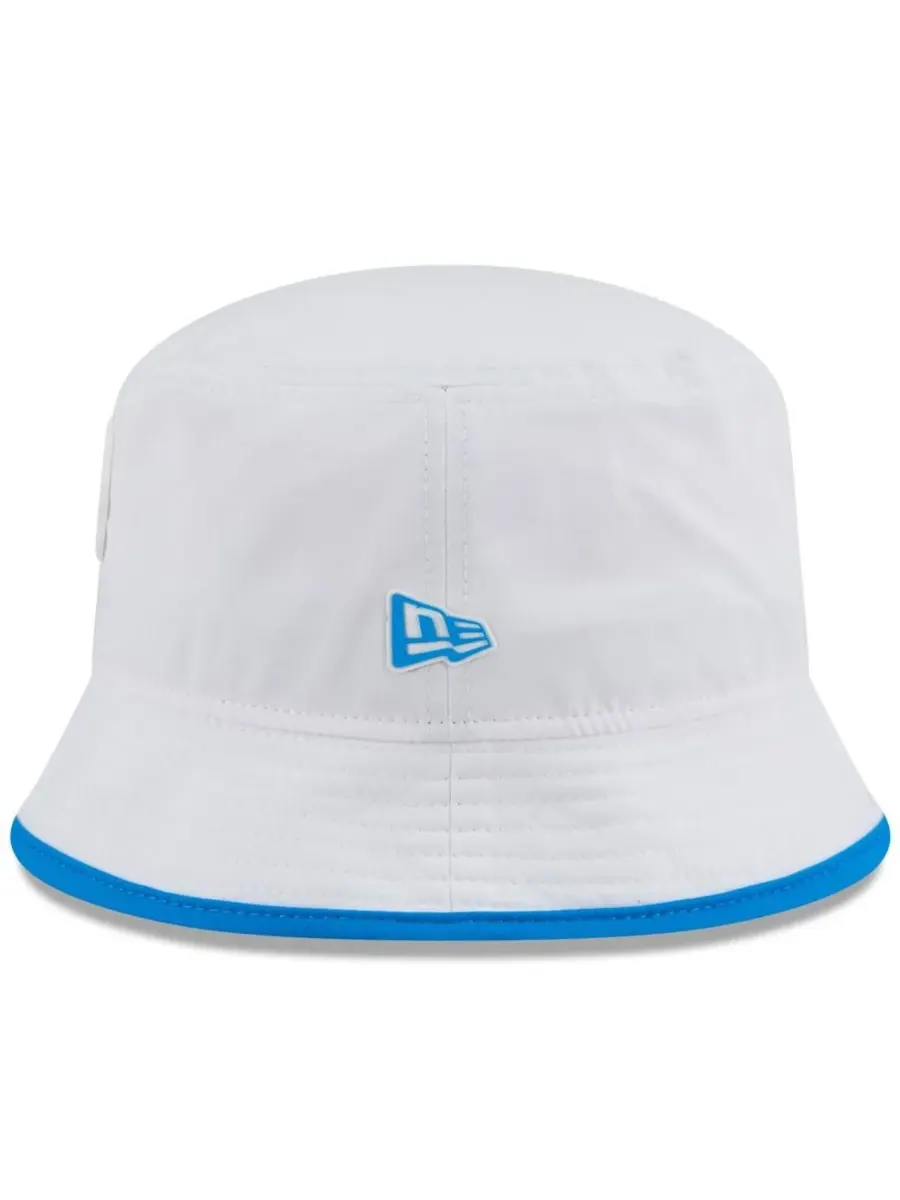New Era Мужская белая панама Detroit Lions 2025 NFL Training Camp Stretch Bucket Hat — изображение 4 из 5, белый