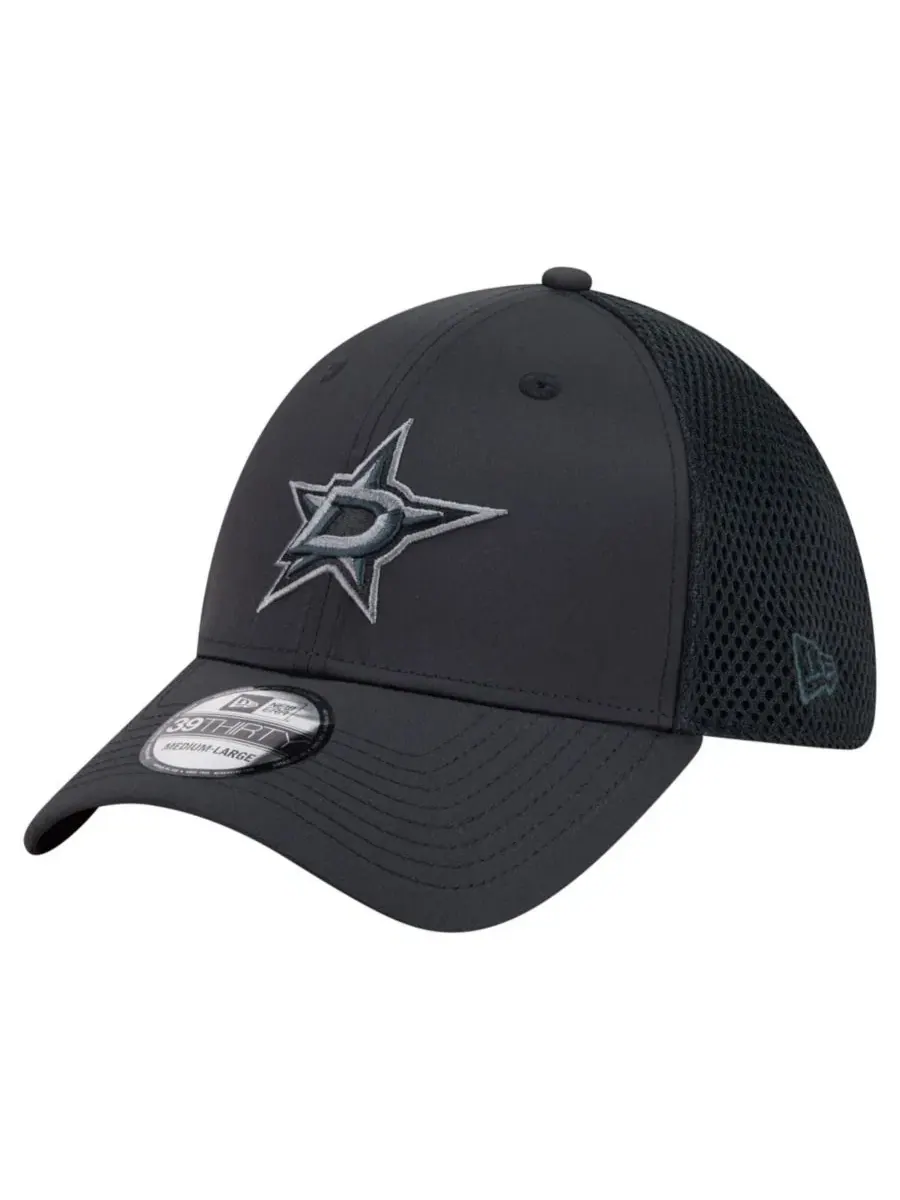Кепка New Era Dallas Stars Blackout 39THIRTY Flex Fit