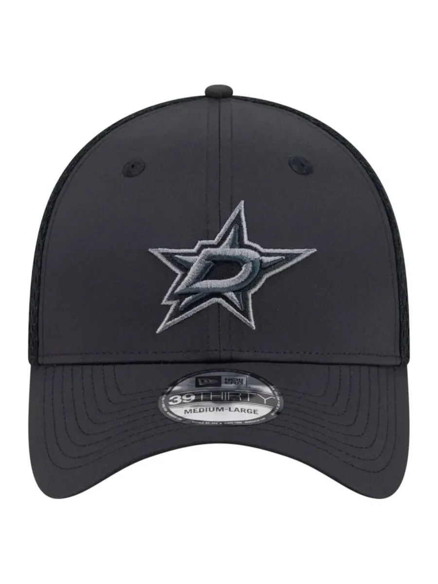 Кепка New Era Dallas Stars Blackout 39THIRTY Flex Fit — изображение 2 из 5, черный