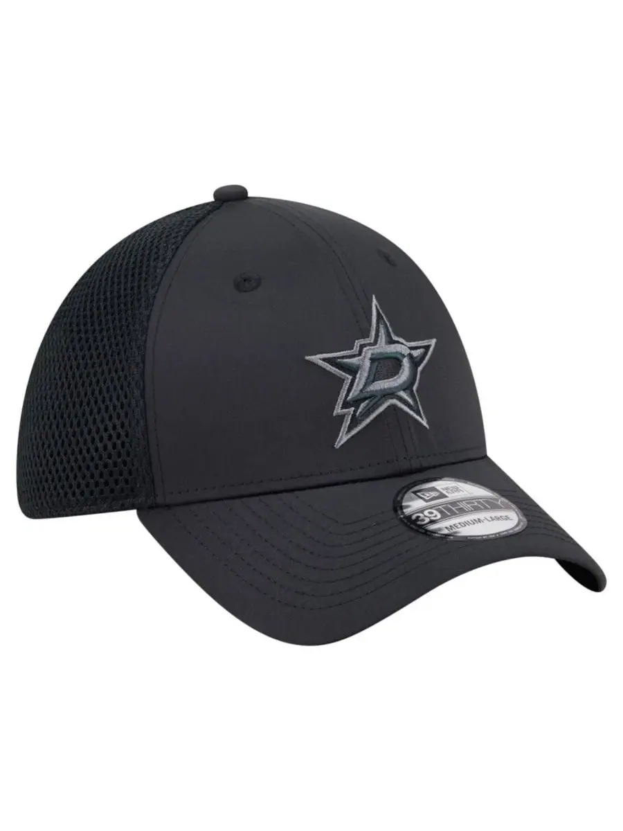 Кепка New Era Dallas Stars Blackout 39THIRTY Flex Fit — изображение 3 из 5, черный