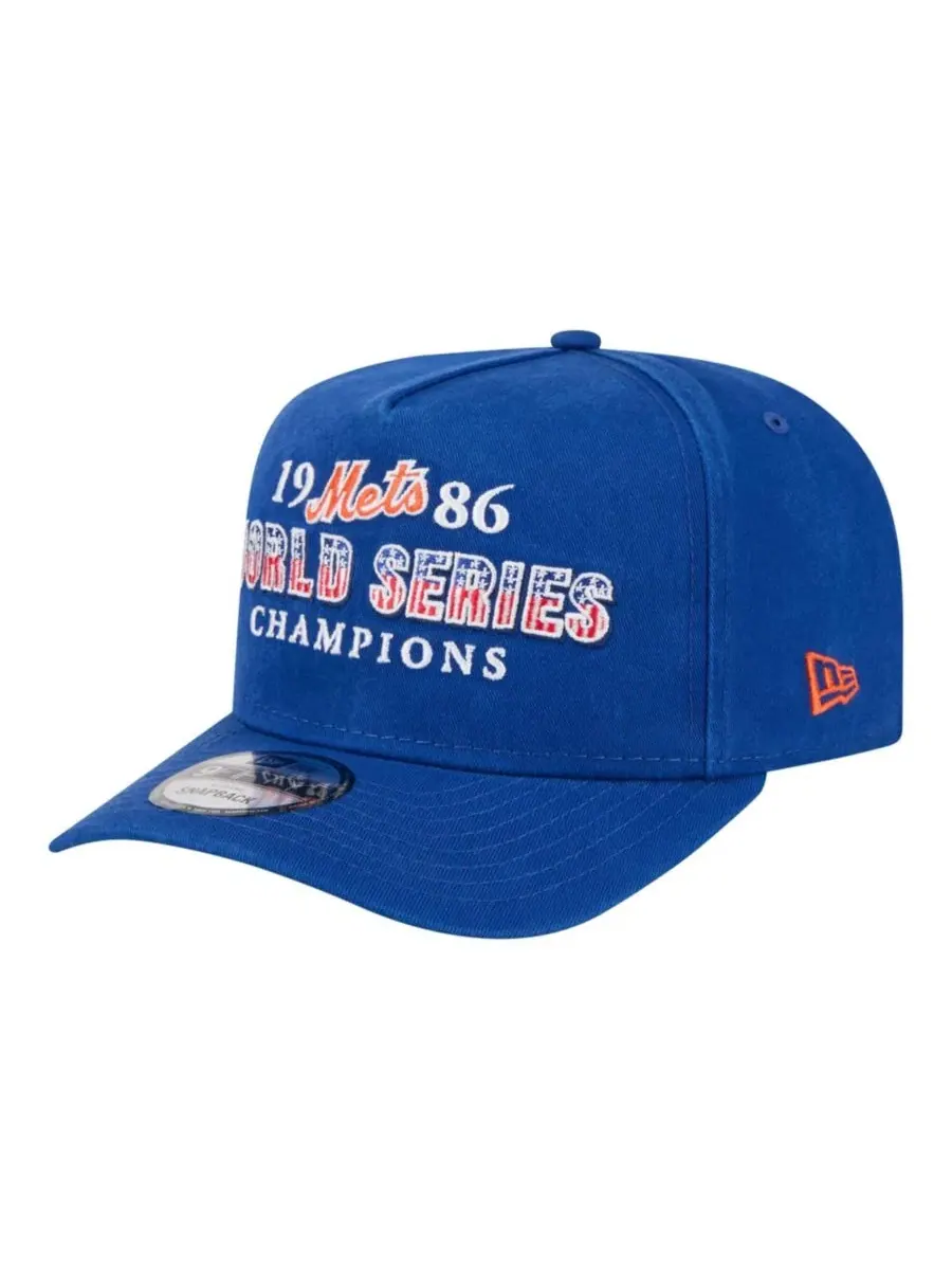 Кепка-снэпбек New Era 1986 World Series Champions Throwback 9FIFTY A-Frame — изображение 4 из 5, королевский