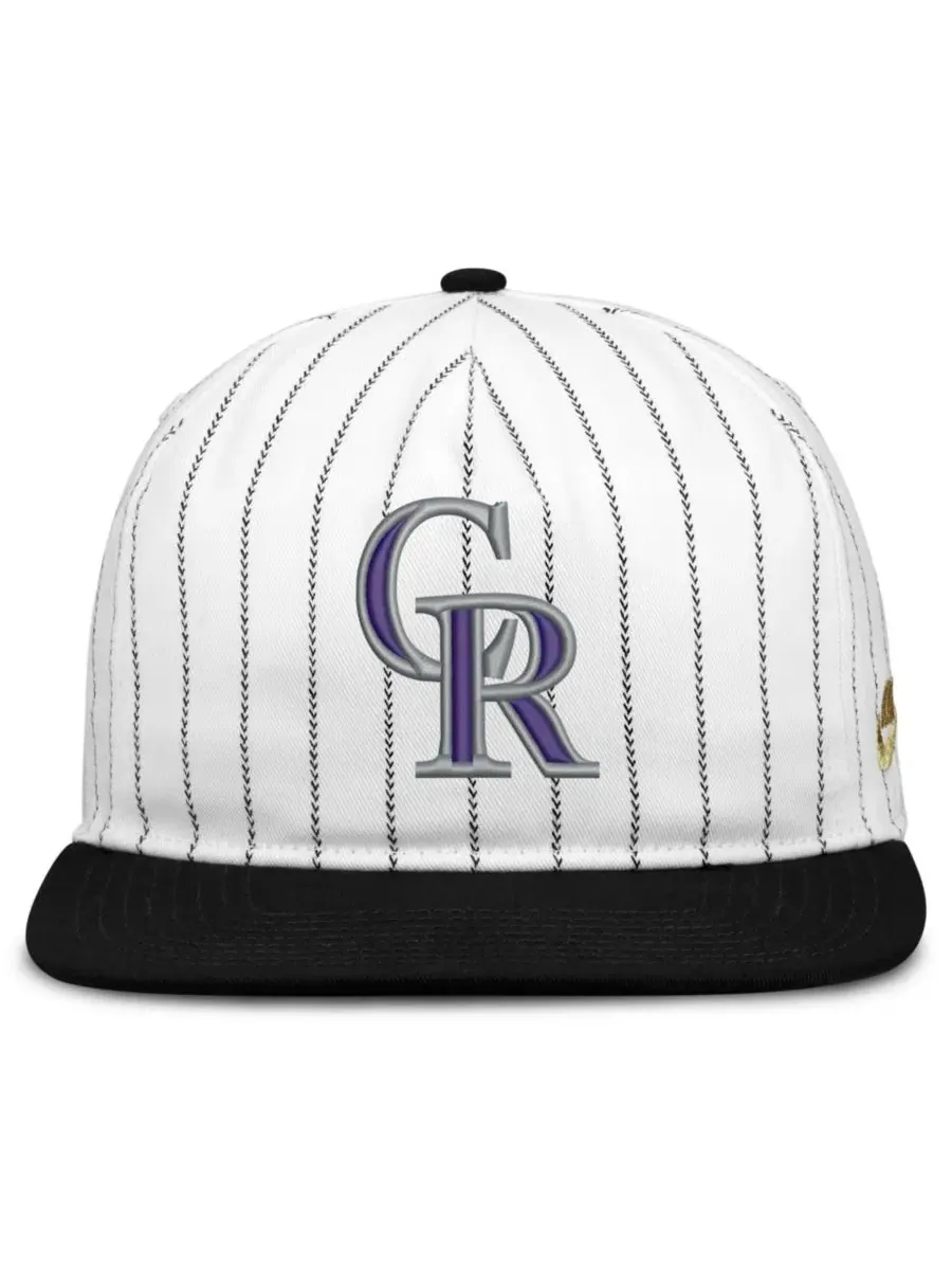 Кепка Nike Colorado Rockies Cooperstown Collection Pro — изображение 2 из 4, белый черный