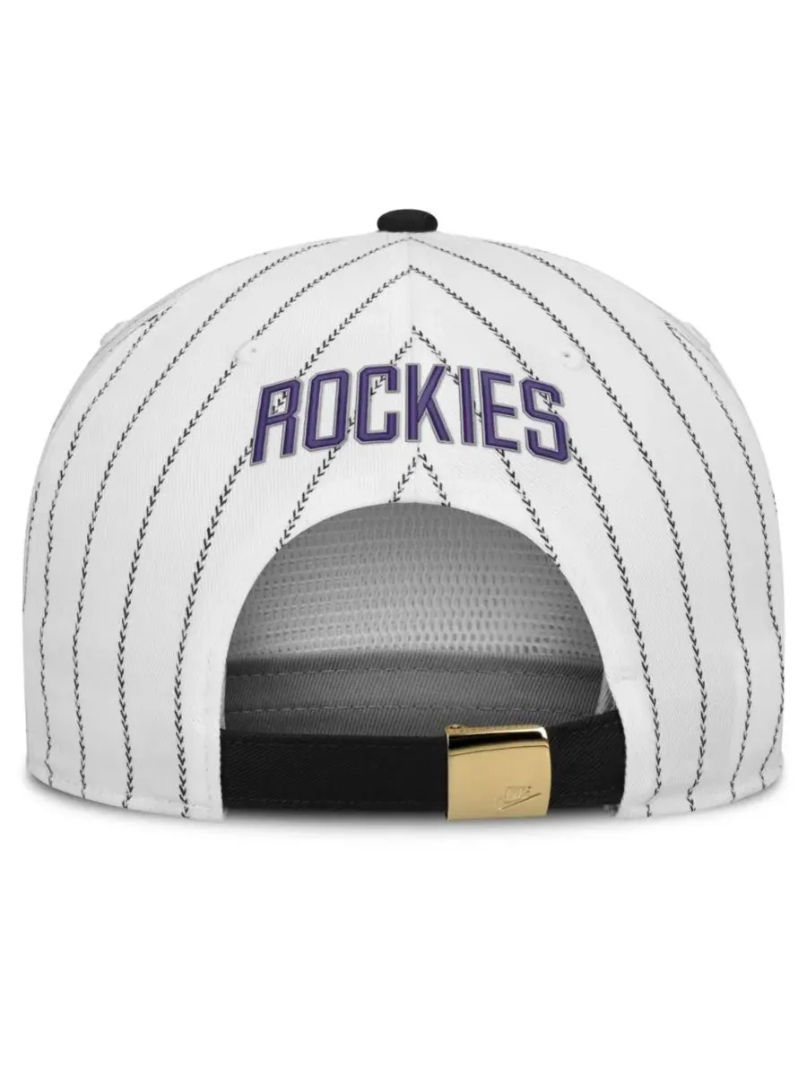 Кепка Nike Colorado Rockies Cooperstown Collection Pro — изображение 4 из 4, белый черный