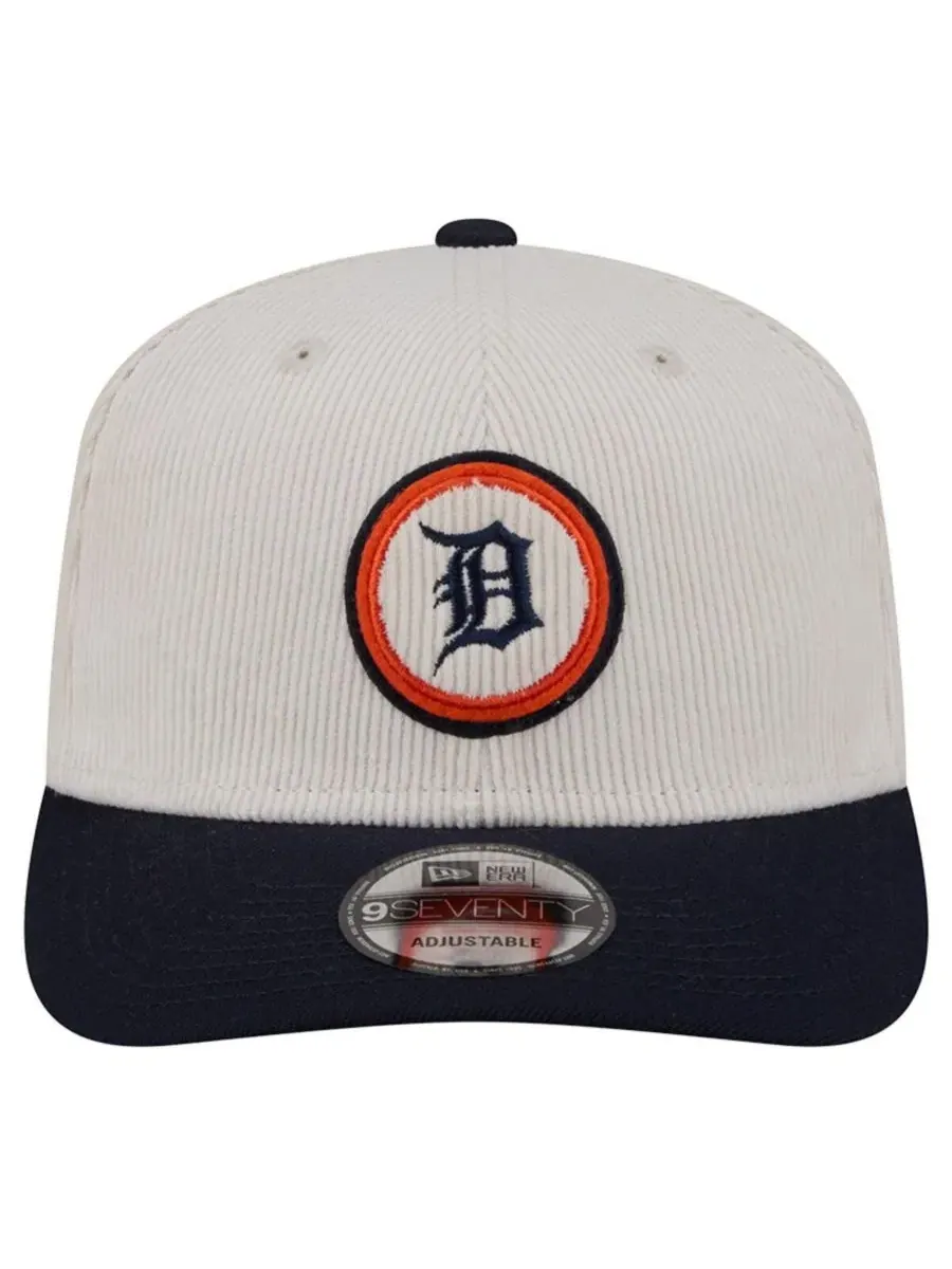 Бейсболка New Era Detroit Tigers 9SEVENTY — изображение 2 из 4, кремовый темно-синий