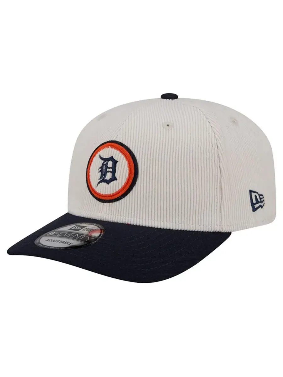 Бейсболка New Era Detroit Tigers 9SEVENTY — изображение 3 из 4, кремовый темно-синий
