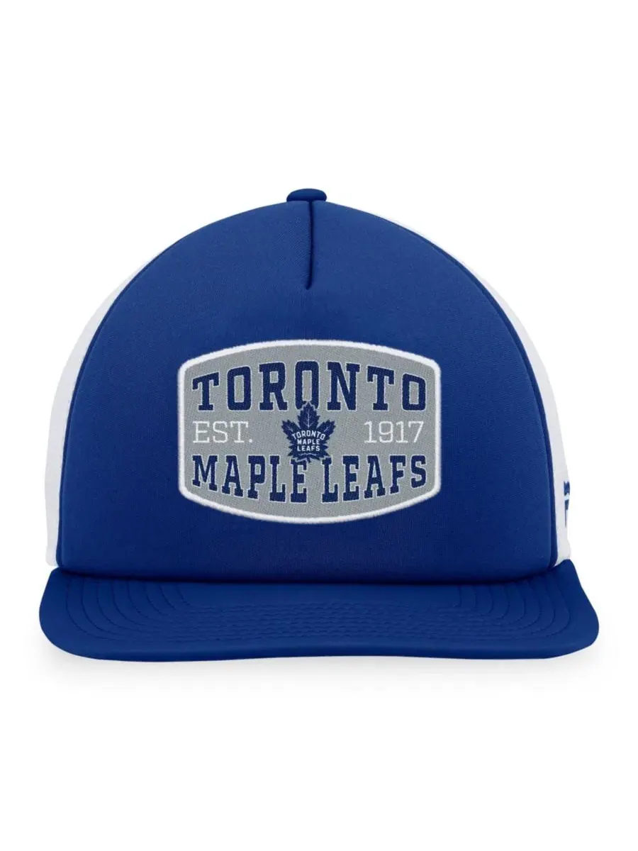 Кепка-тракер с пенным фронтом и патчем Toronto Maple Leaf Fanatics — изображение 2 из 4, синий белый
