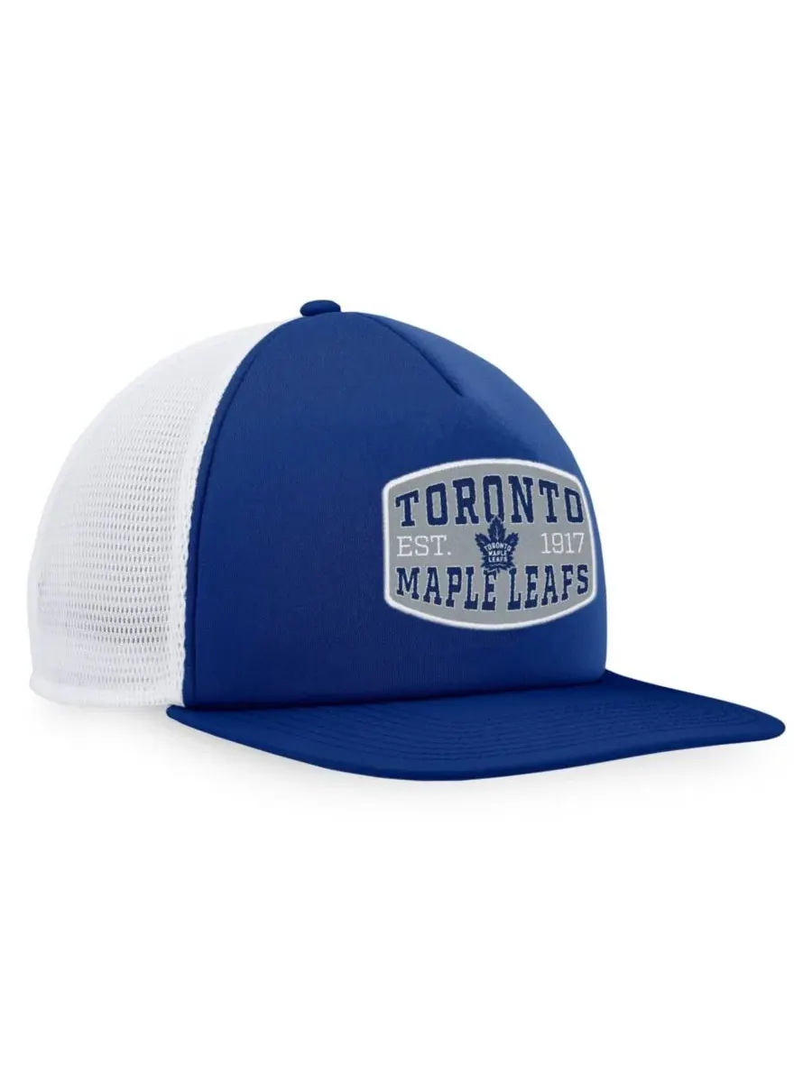 Кепка-тракер с пенным фронтом и патчем Toronto Maple Leaf Fanatics — изображение 3 из 4, синий белый