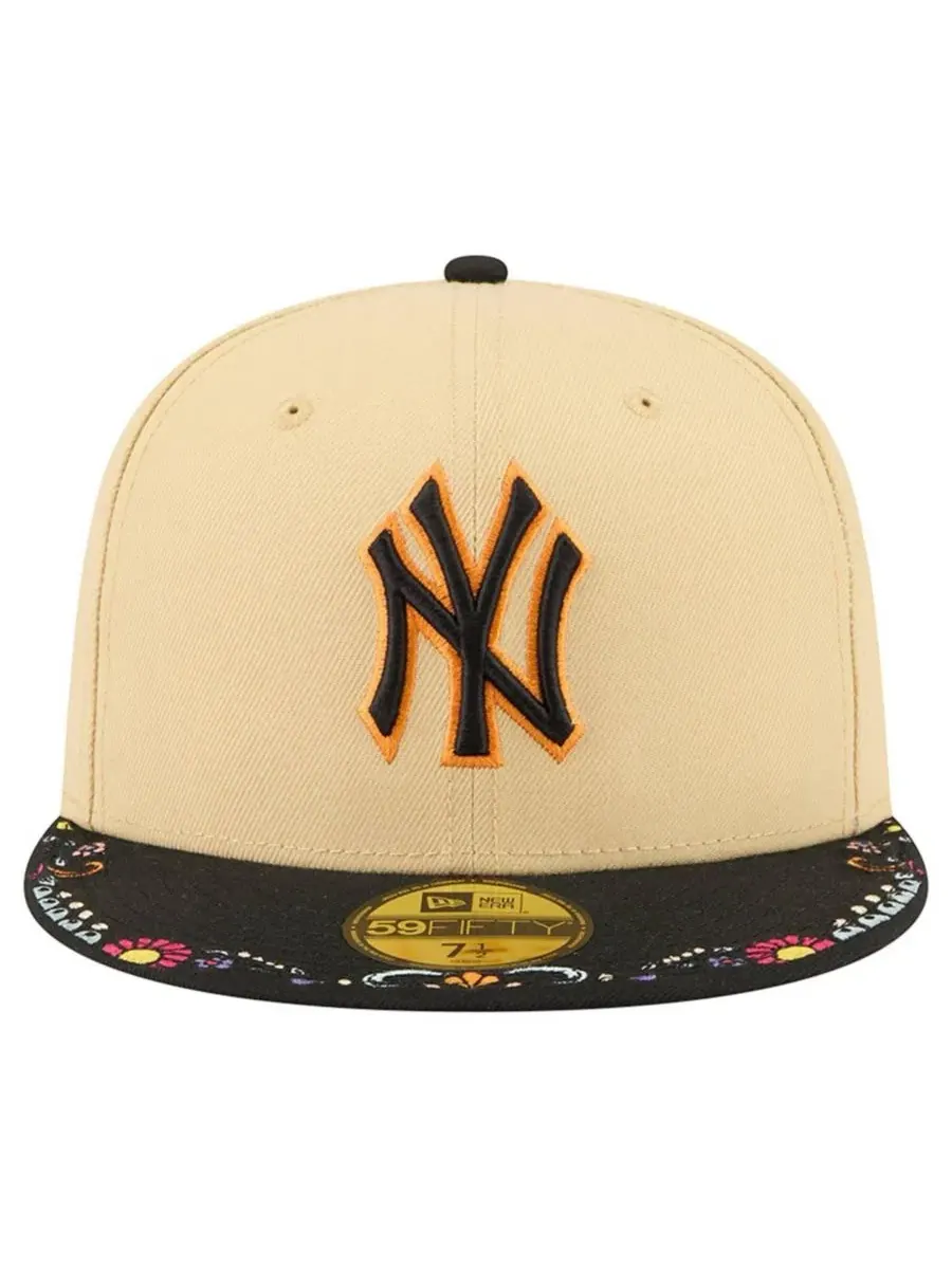 Кепка 59FIFTY с вышивкой New York Yankees New Era — изображение 2 из 5, светлый бежевый