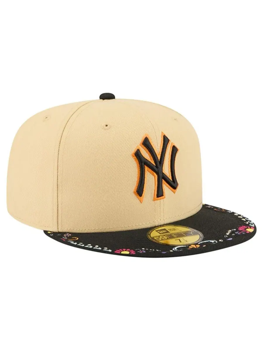 Кепка 59FIFTY с вышивкой New York Yankees New Era — изображение 3 из 5, светлый бежевый
