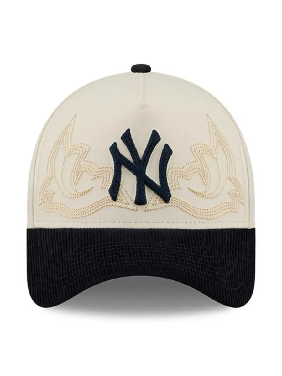 Кепка New York Yankees Western Stitch 9FORTY A-Frame New Era — изображение 5 из 5, серый