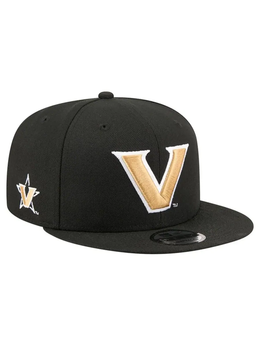 Кепка-снапбек с вышитым логотипом Vanderbilt Commodores New Era