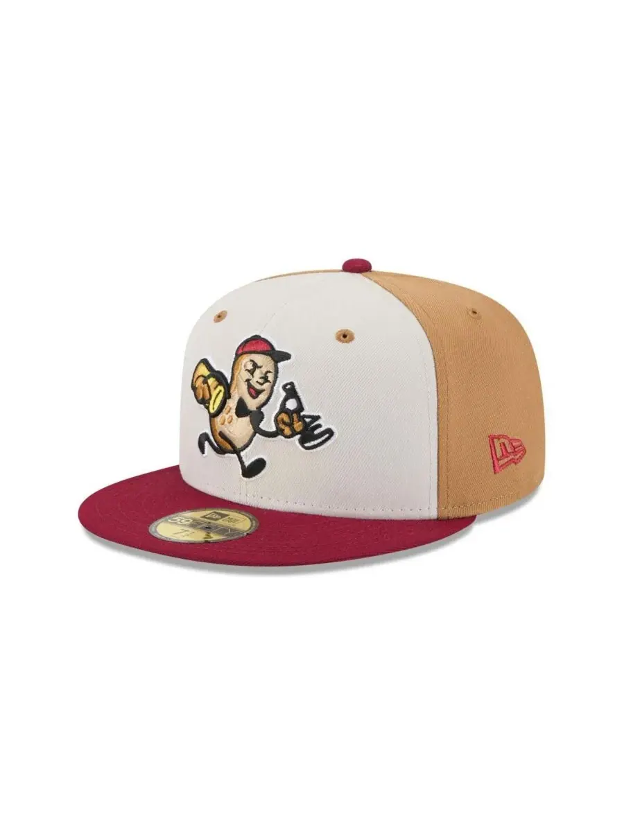 New Era Мужская светло-бежевая кепка Montgomery Biscuits Theme Nights 59FIFTY