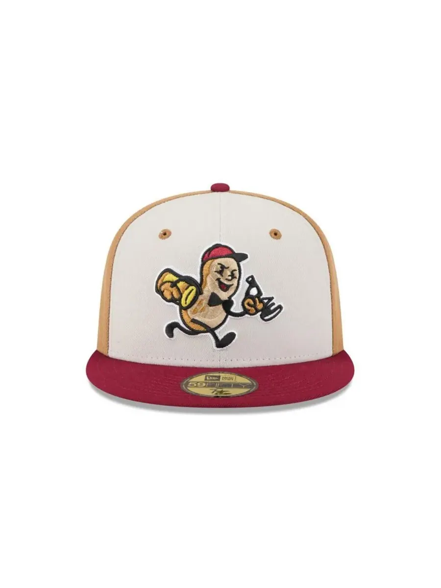 New Era Мужская светло-бежевая кепка Montgomery Biscuits Theme Nights 59FIFTY — изображение 2 из 4, светлый бежевый