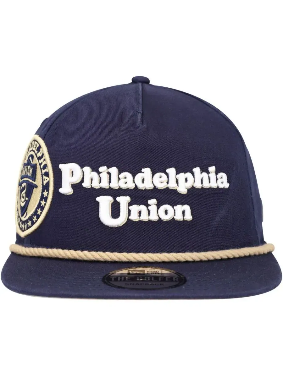 New Era Мужская темно-синяя бейсболка Philadelphia Union Heritage The Golfer Snapback — изображение 5 из 5, темно-синий