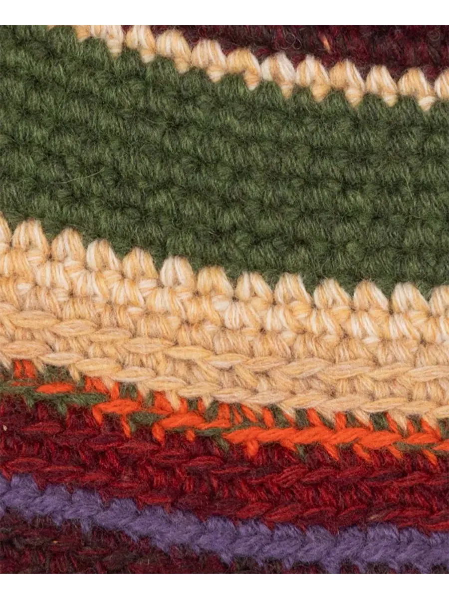 Шляпа-ведро с козырьком Crochet Stripe Polo Ralph Lauren — изображение 4 из 4, коричневый мульти