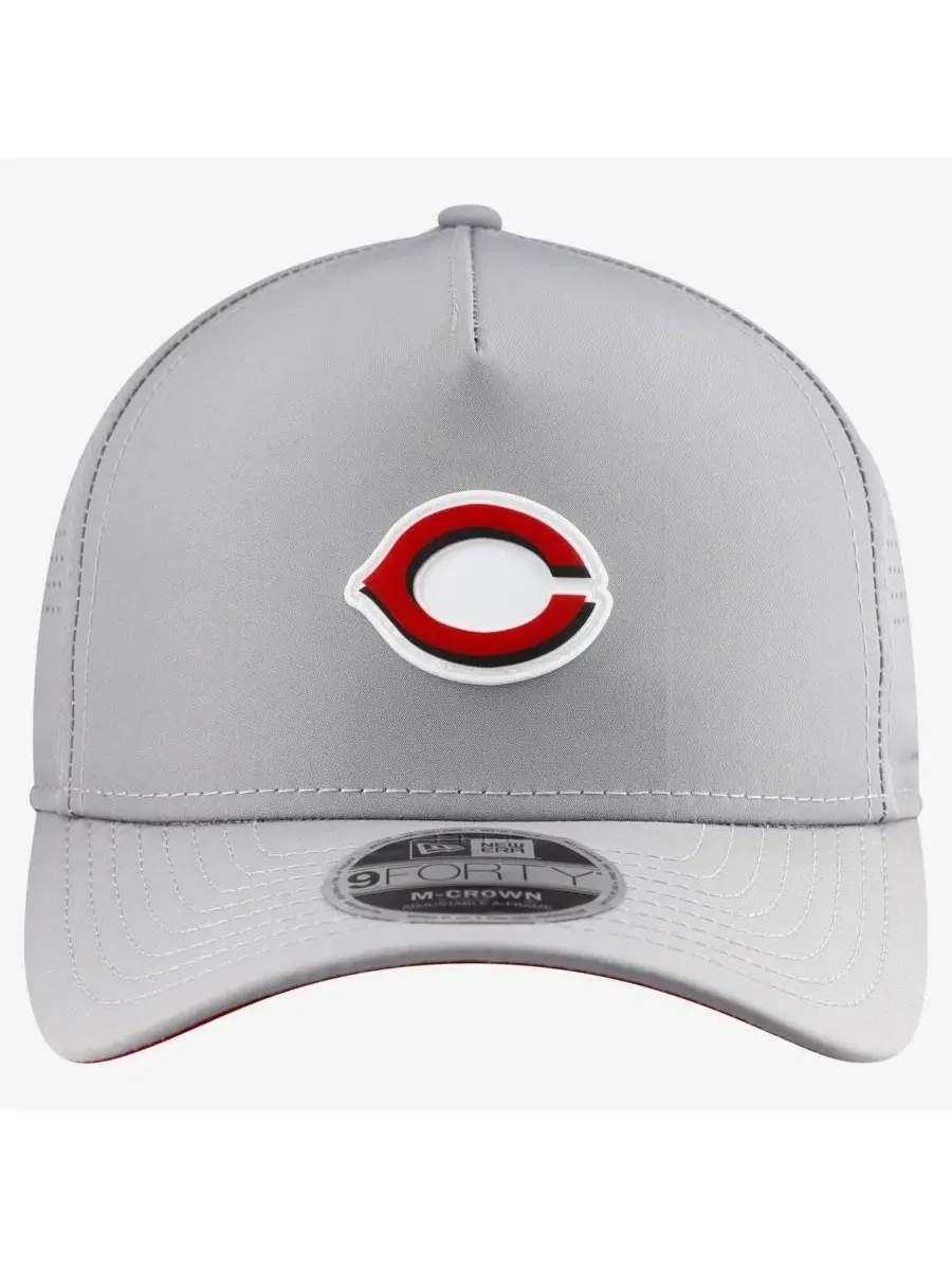 Кепка New Era 9FORTY M-Crown A-Frame с козырьком, Cincinnati Reds — изображение 2 из 5, серый