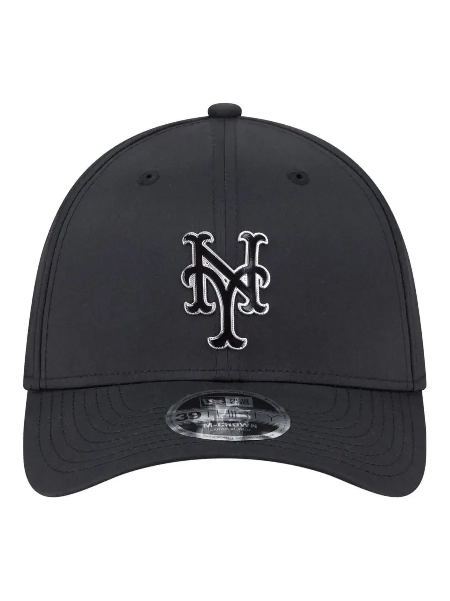 Кепка New Era Metallic 39THIRTY M-Crown Flex Hat — изображение 2 из 5, черный