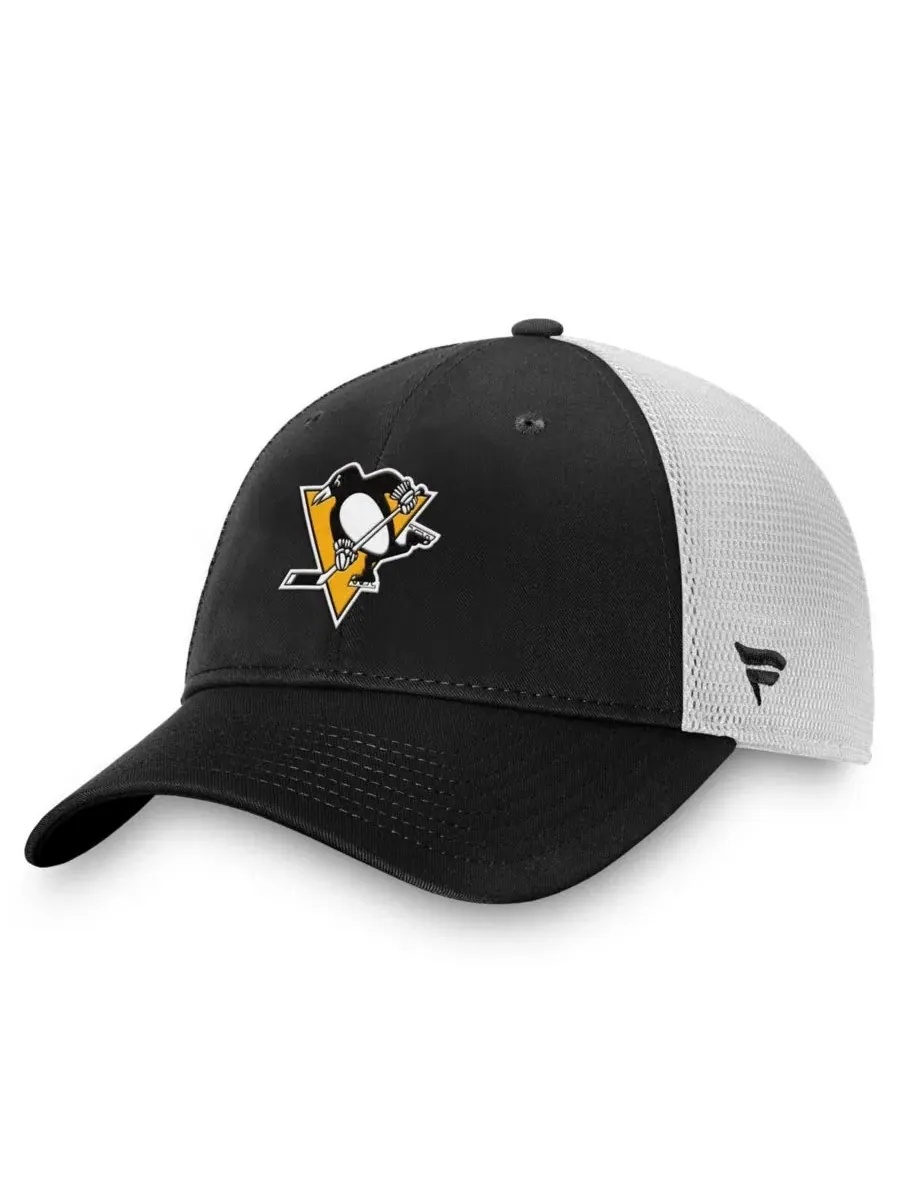 Кепка-тракер с вышитым логотипом Pittsburgh Penguins Fanatics