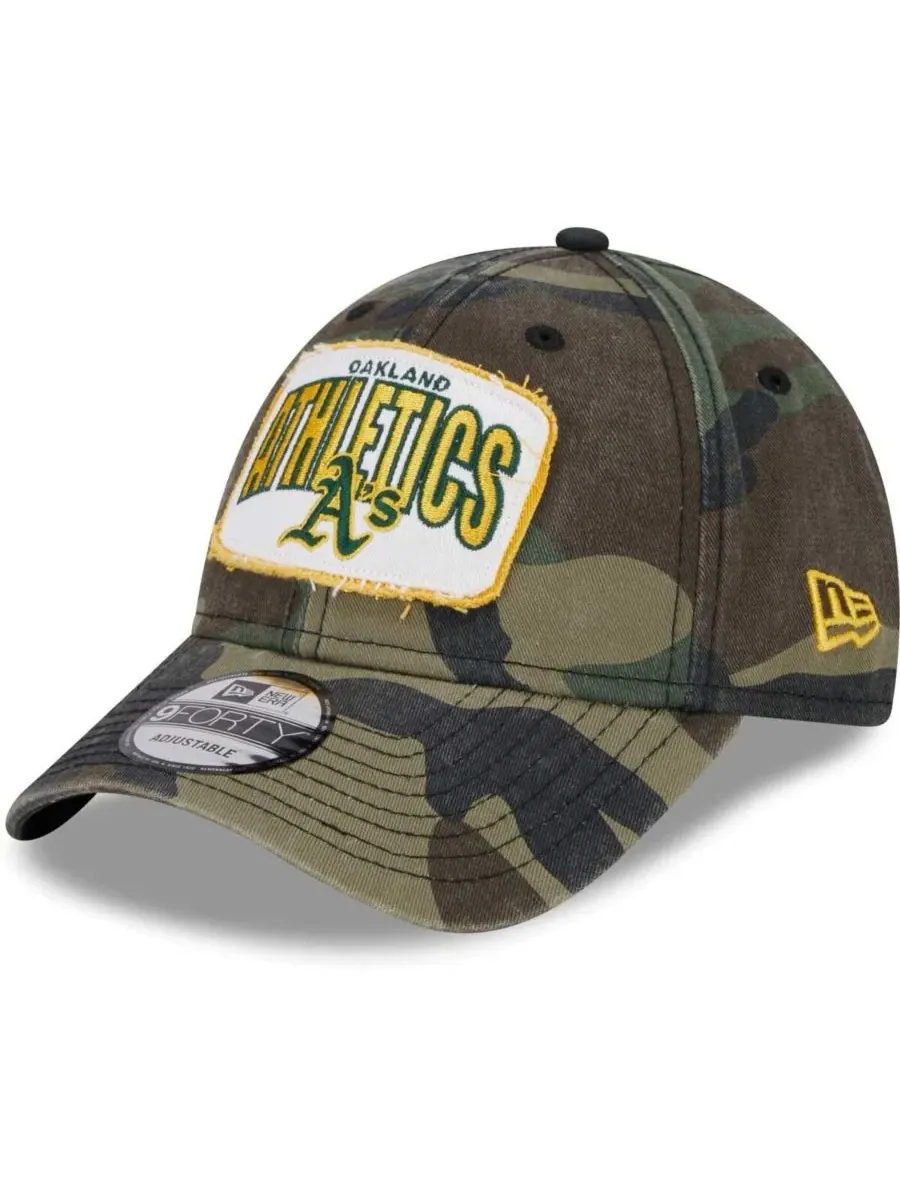 Кепка Gameday 9FORTY с камуфляжным принтом, Oakland Athletics New Era