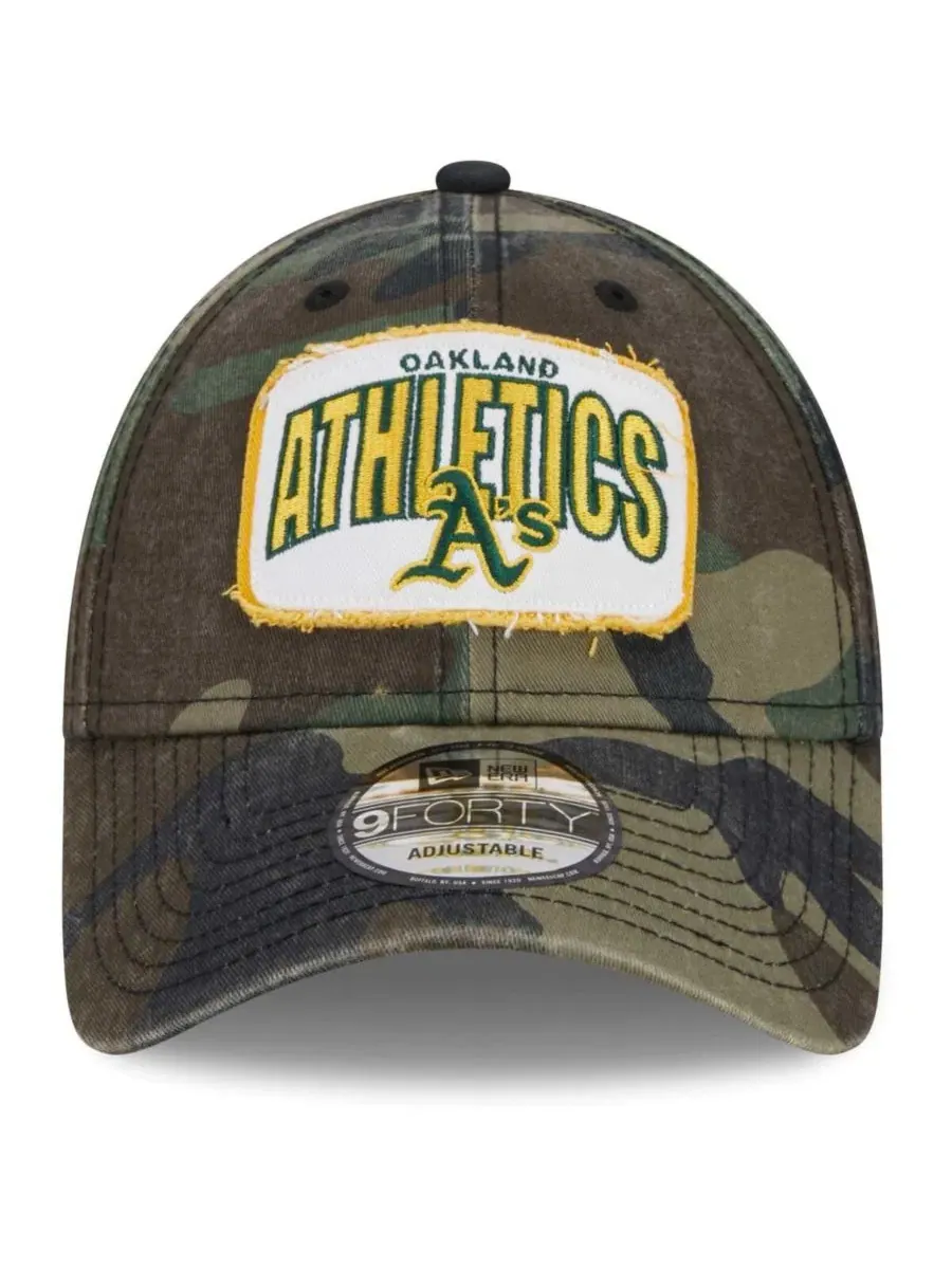 Кепка Gameday 9FORTY с камуфляжным принтом, Oakland Athletics New Era — изображение 2 из 4