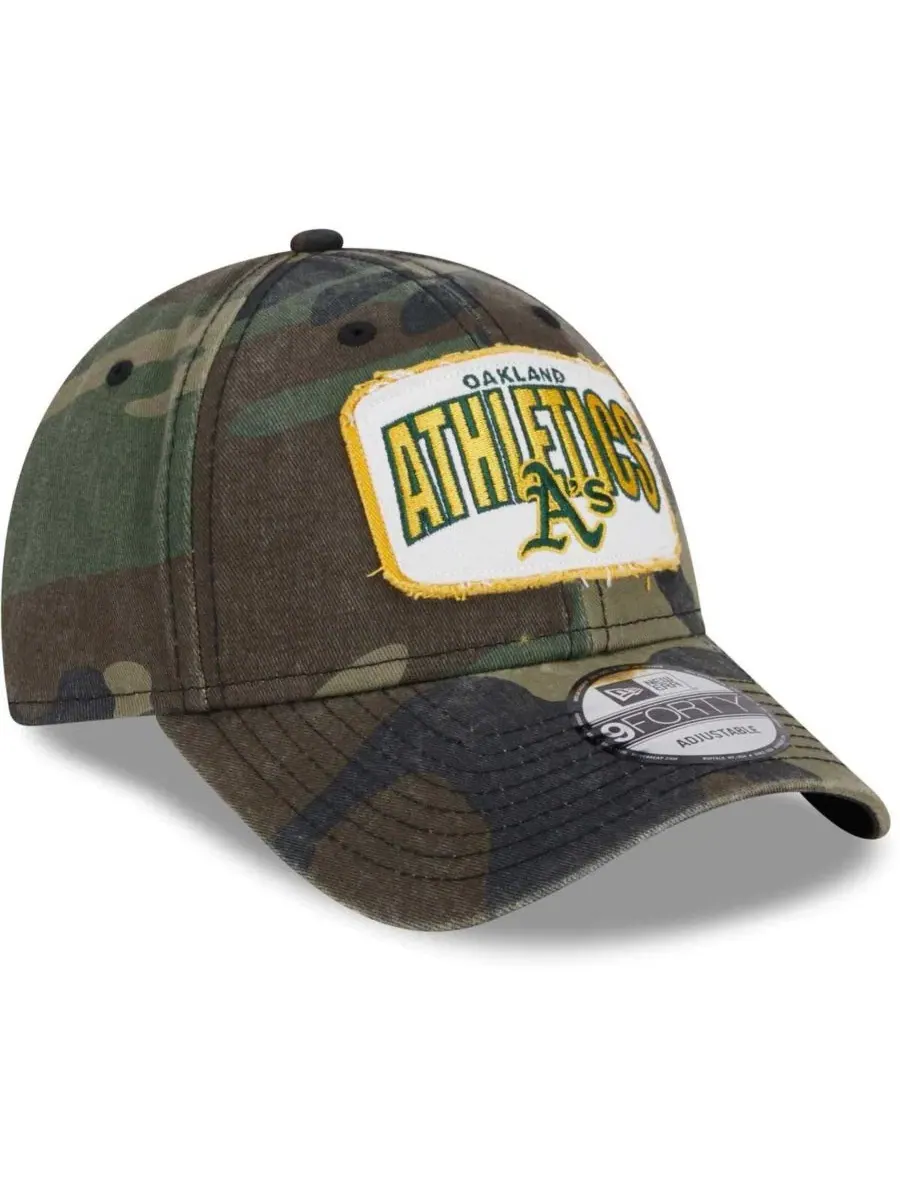 Кепка Gameday 9FORTY с камуфляжным принтом, Oakland Athletics New Era — изображение 4 из 4