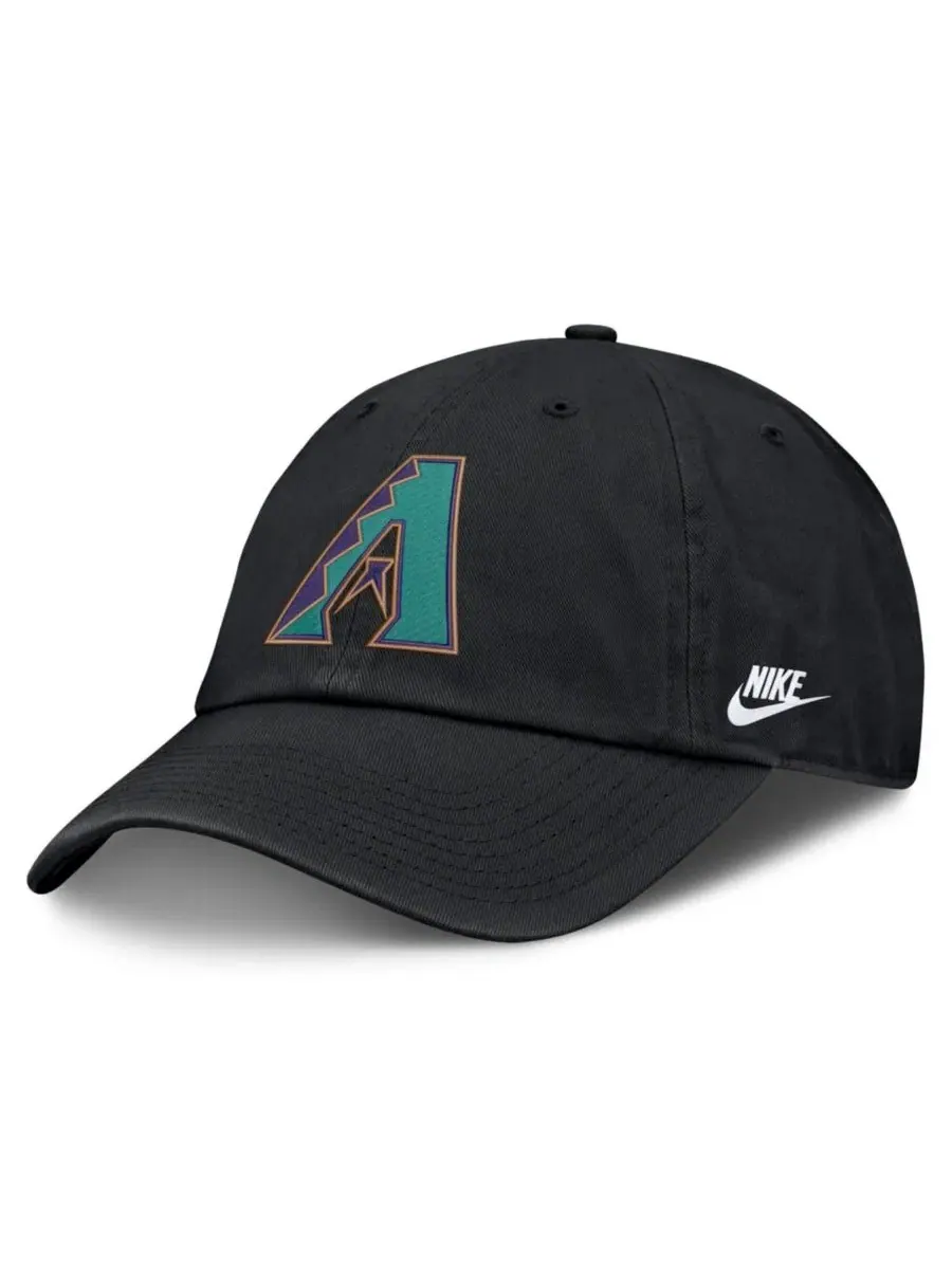 Бейсболка ретро Cooperstown Club с вышивкой Arizona Diamondbacks Nike — изображение 3 из 4, черный