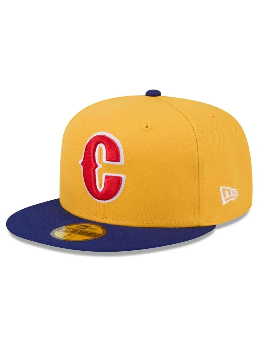 Кепка с высокой тульей и плоским козырьком Colombia Baseball 59FIFTY New Era — изображение 4 из 4, желтый синий