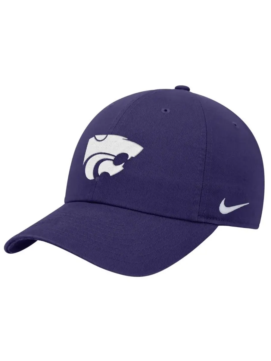 Nike Мужская фиолетовая регулируемая кепка с символикой клуба Kansas State Wildcats