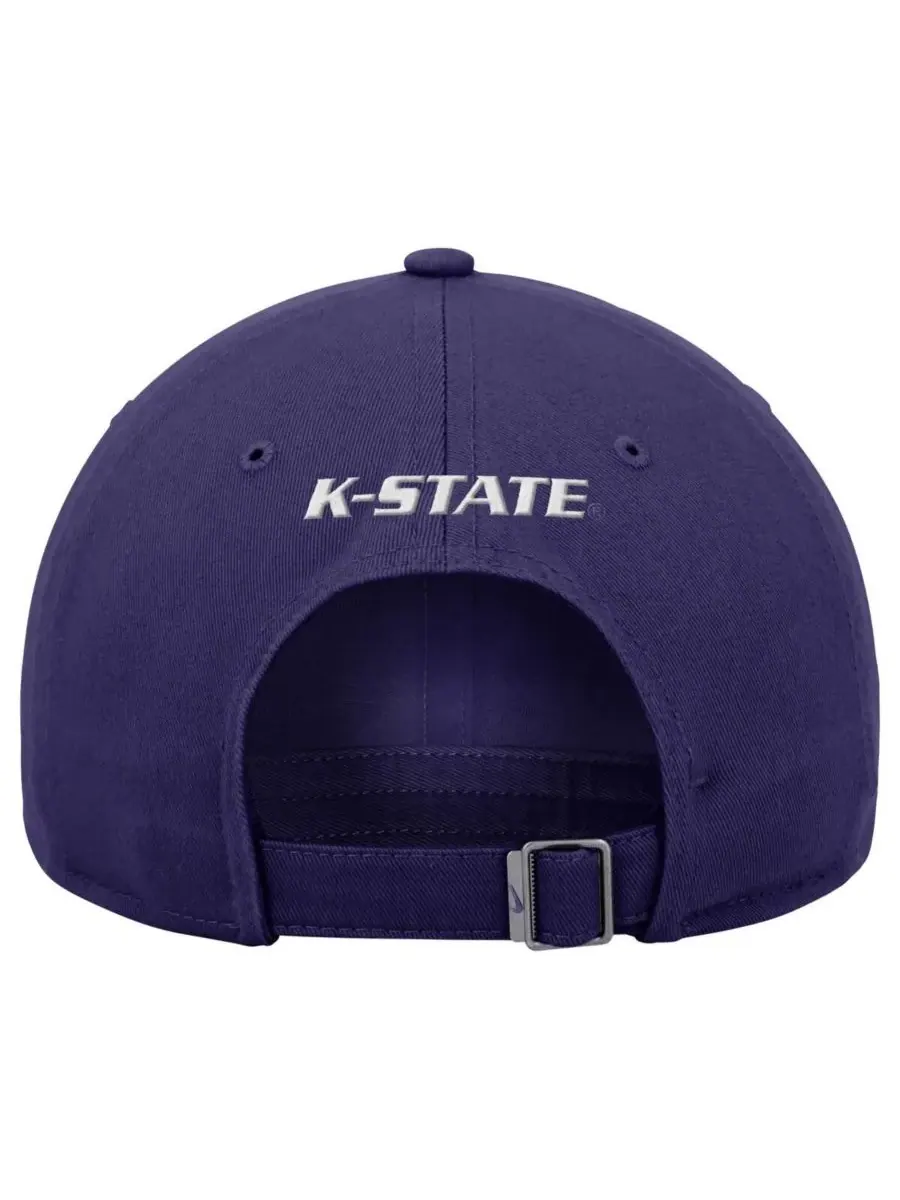 Nike Мужская фиолетовая регулируемая кепка с символикой клуба Kansas State Wildcats — изображение 2 из 2, фиолетовый