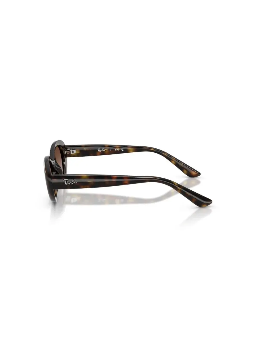 Детские солнцезащитные очки овальной формы, RB9141S Ray-Ban Jr — изображение 3 из 7, коричневый