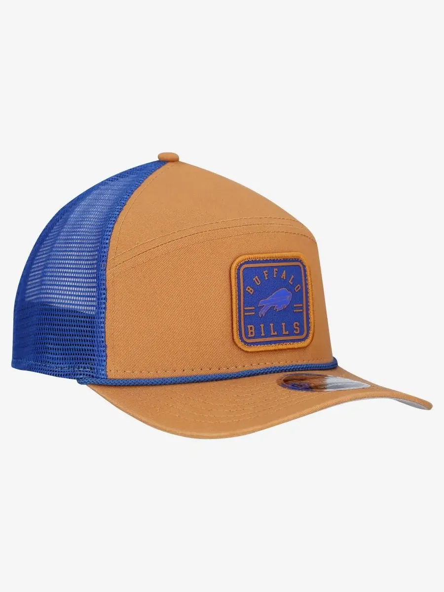 Кепка-тракер с козырьком Team Patch Split Panel 9SEVENTY New Era — изображение 3 из 4, коричневый