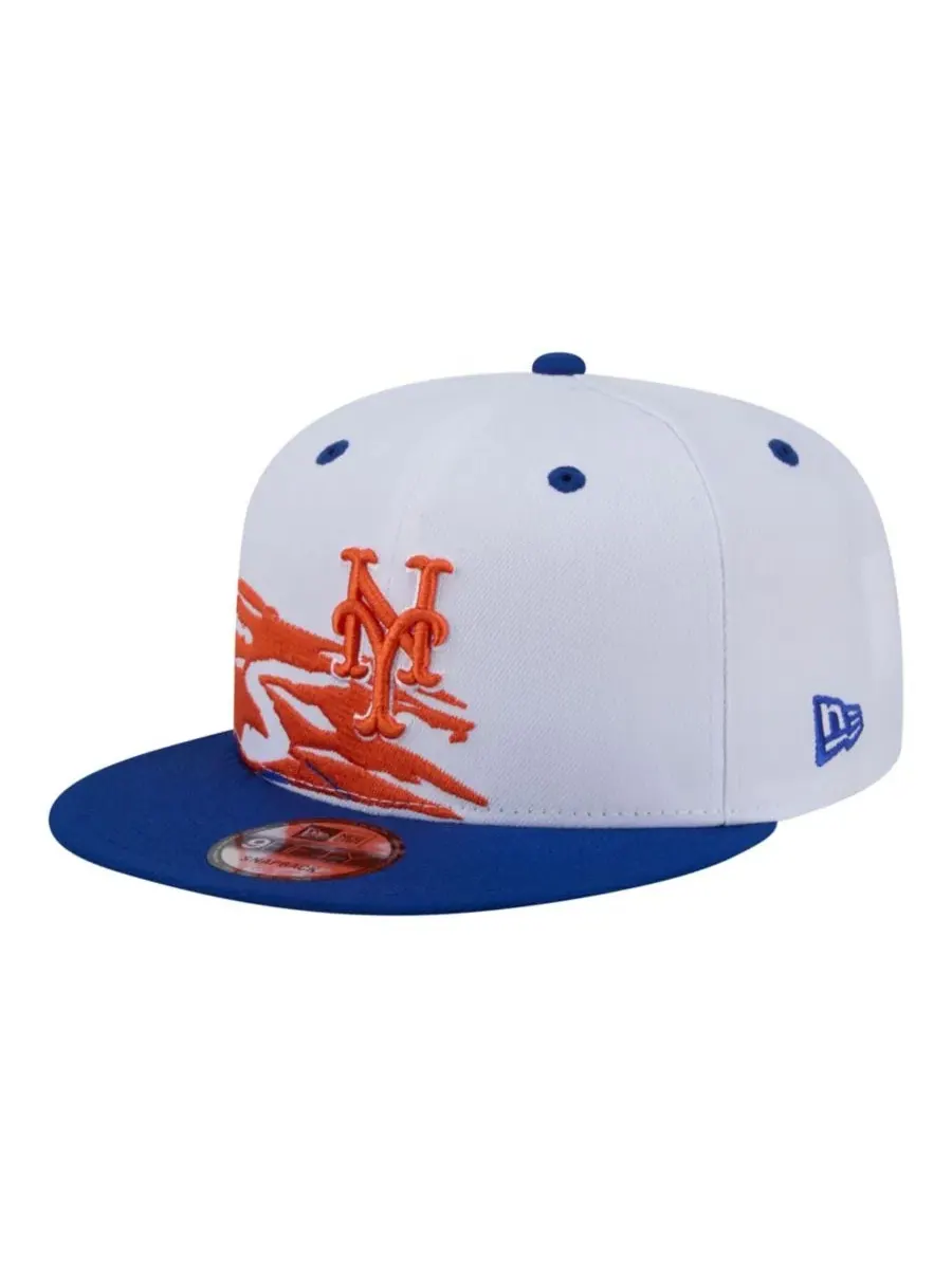 Бейсболка New Era 9FIFTY с высокой тульей, с вышитым логотипом — изображение 3 из 5, белый