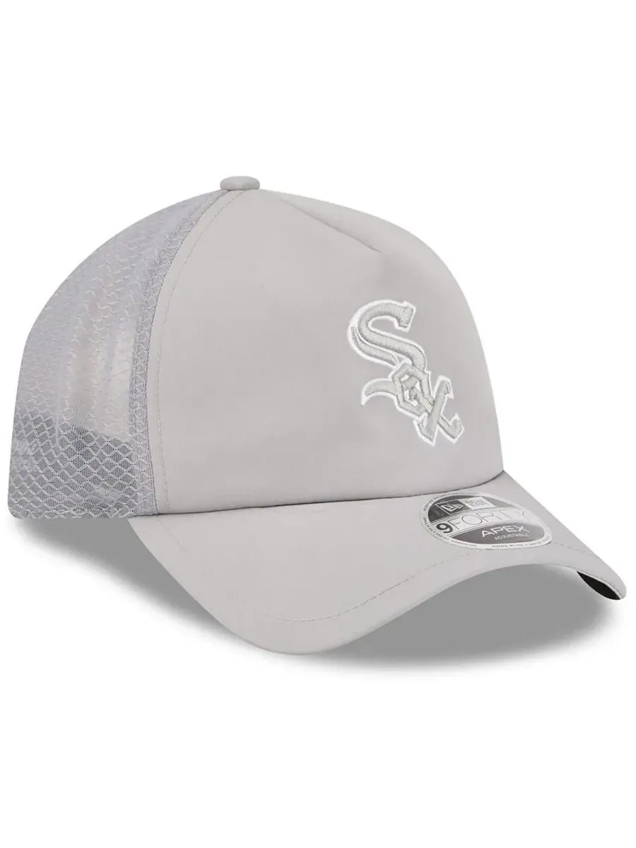 Бейсболка New Era Chicago White Sox 2026 Batting Practice Apex 9FORTY — изображение 3 из 4, серый