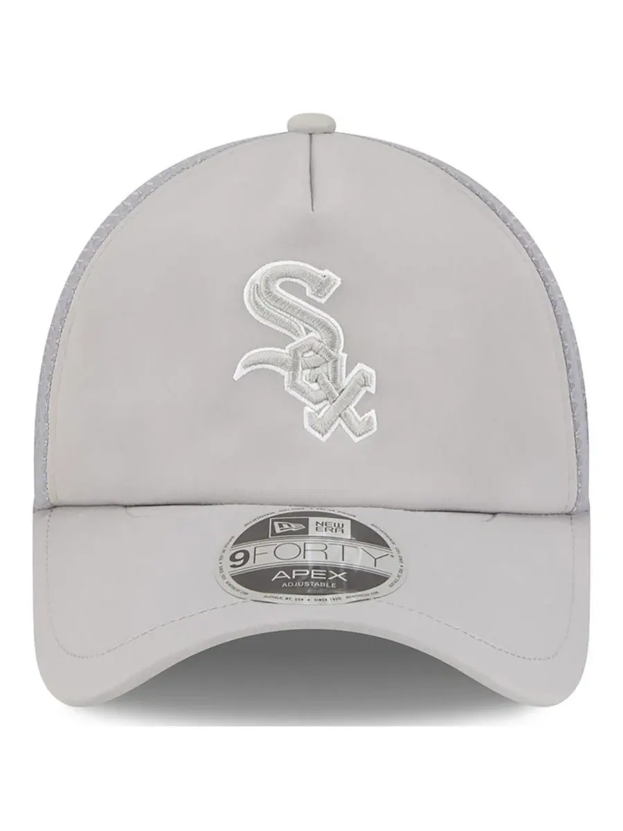 Бейсболка New Era Chicago White Sox 2026 Batting Practice Apex 9FORTY — изображение 4 из 4, серый