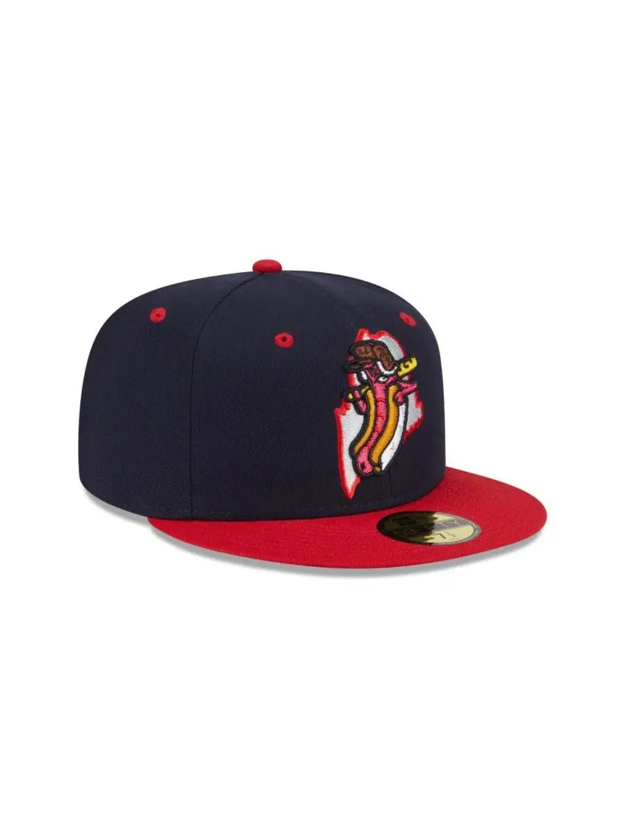 Кепка 59FIFTY с высокой тульей, с вышитым логотипом New Era — изображение 3 из 4, темно-синий