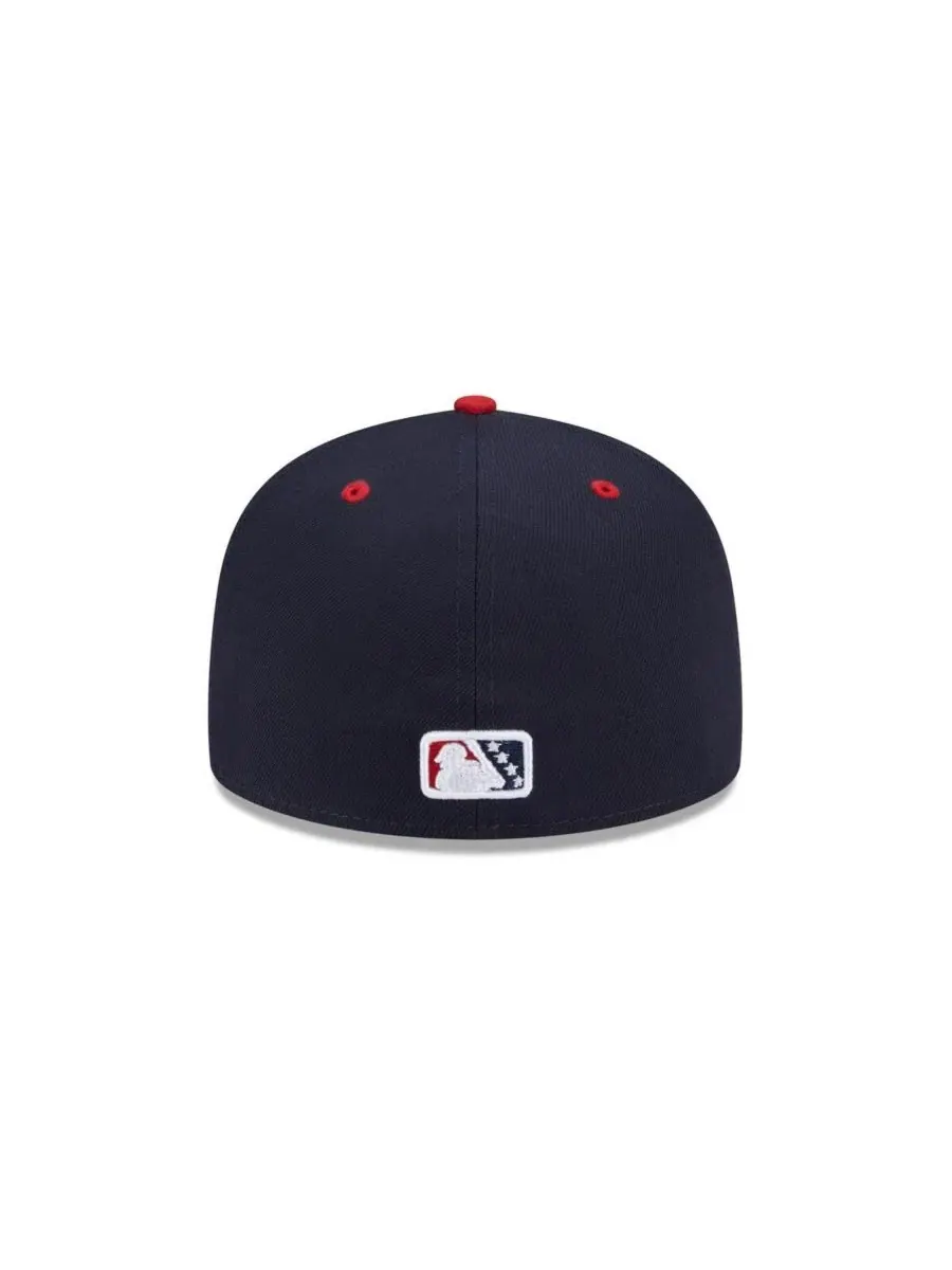 Кепка 59FIFTY с высокой тульей, с вышитым логотипом New Era — изображение 4 из 4, темно-синий