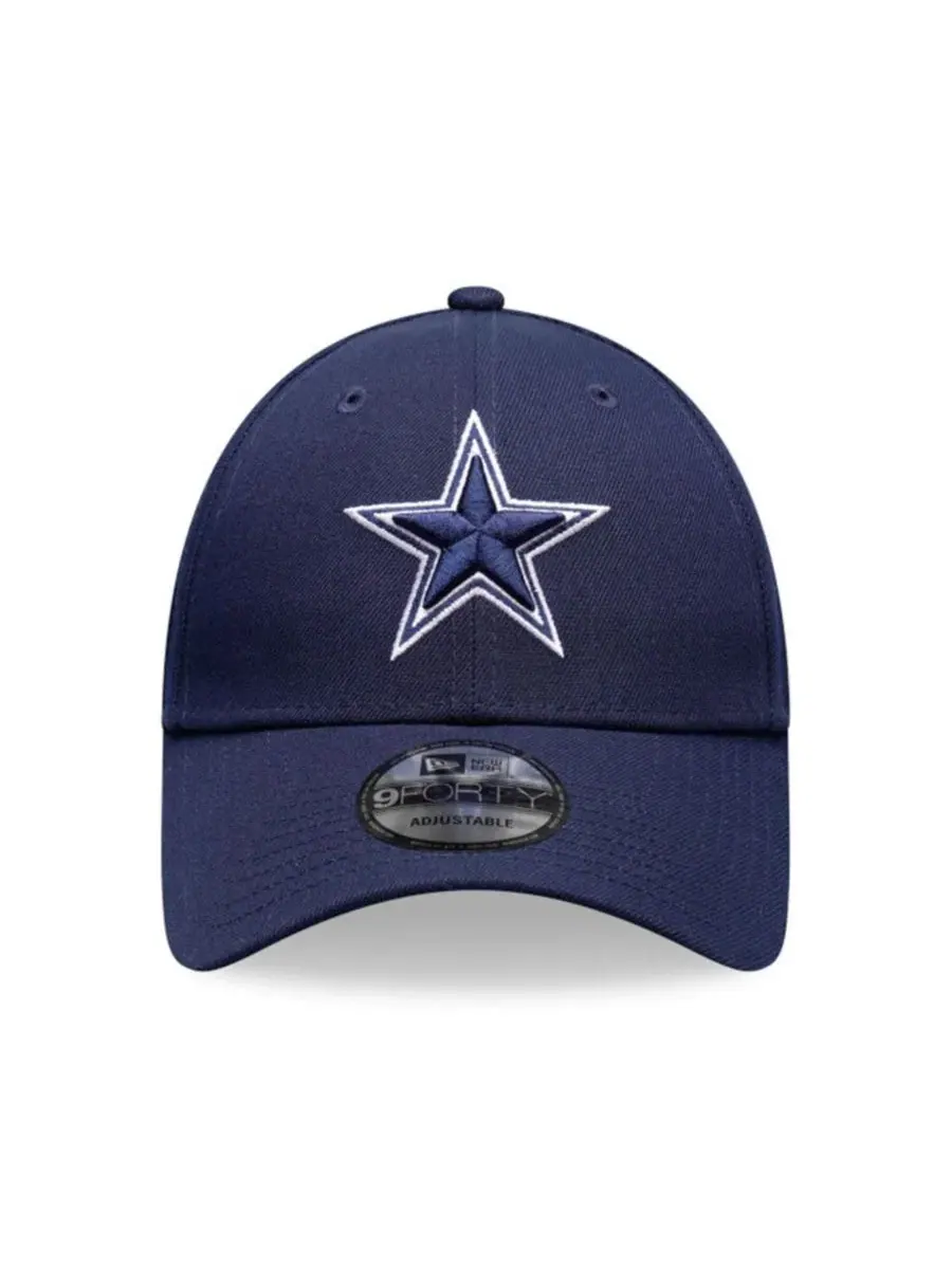 Кепка 9FORTY с вышитым логотипом Dallas Cowboys New Era — изображение 4 из 4, темно-синий