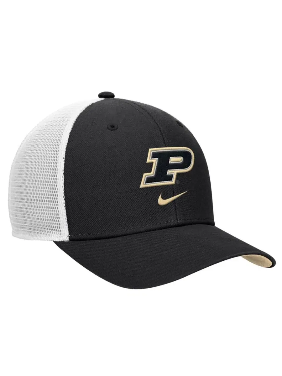 Бейсболка Nike Rise Trucker Dri-FIT с вышивкой Purdue Boilermakers — изображение 2 из 3, черный