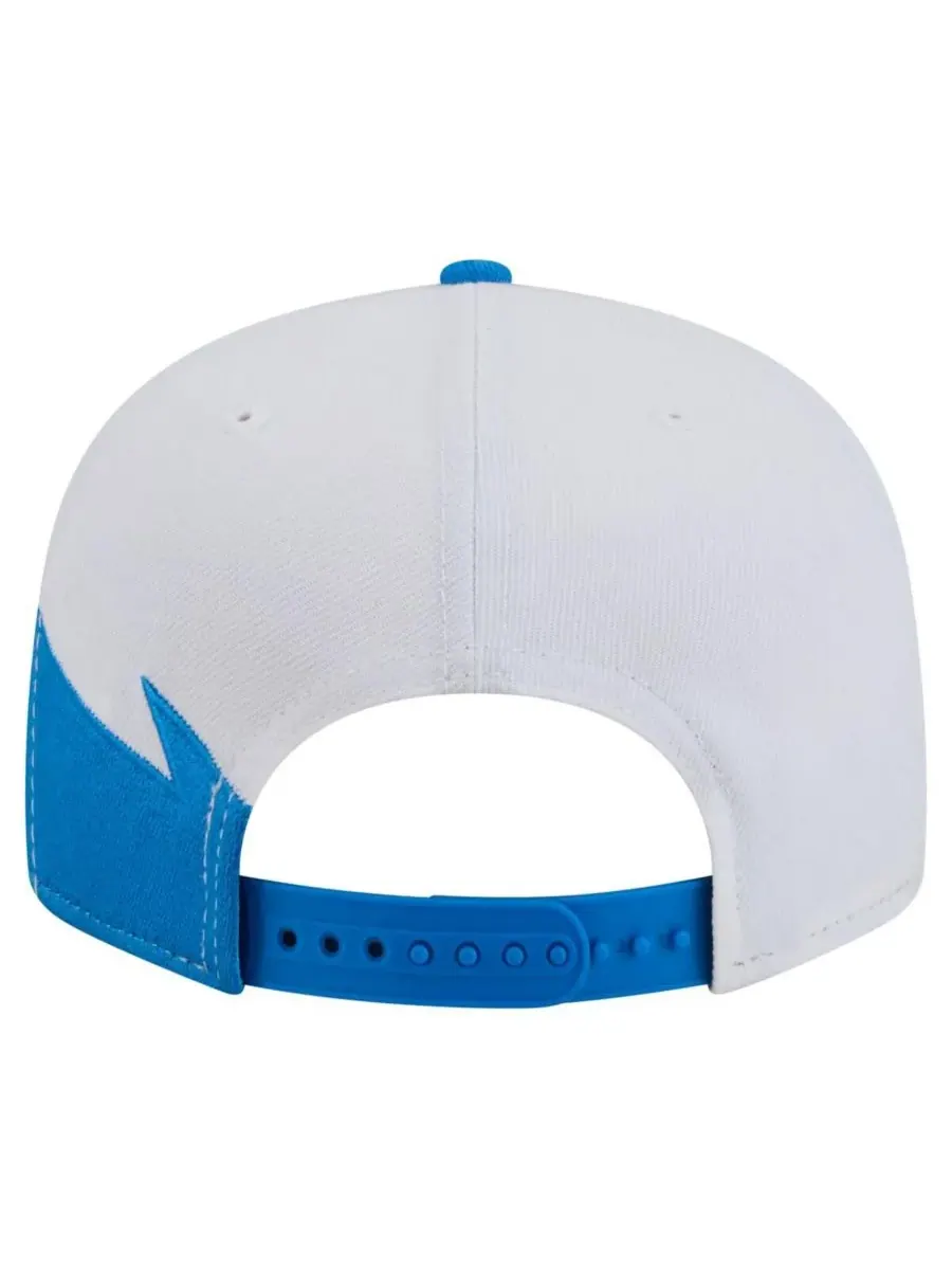 New Era Мужская синяя бейсболка Detroit Lions Throwback Jagged 9FiFTY Snapback — изображение 2 из 5, синий