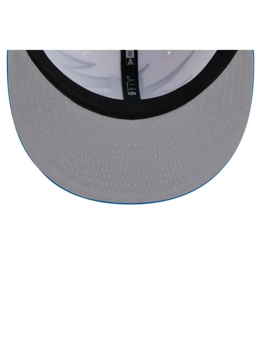 New Era Мужская синяя бейсболка Detroit Lions Throwback Jagged 9FiFTY Snapback — изображение 3 из 5, синий