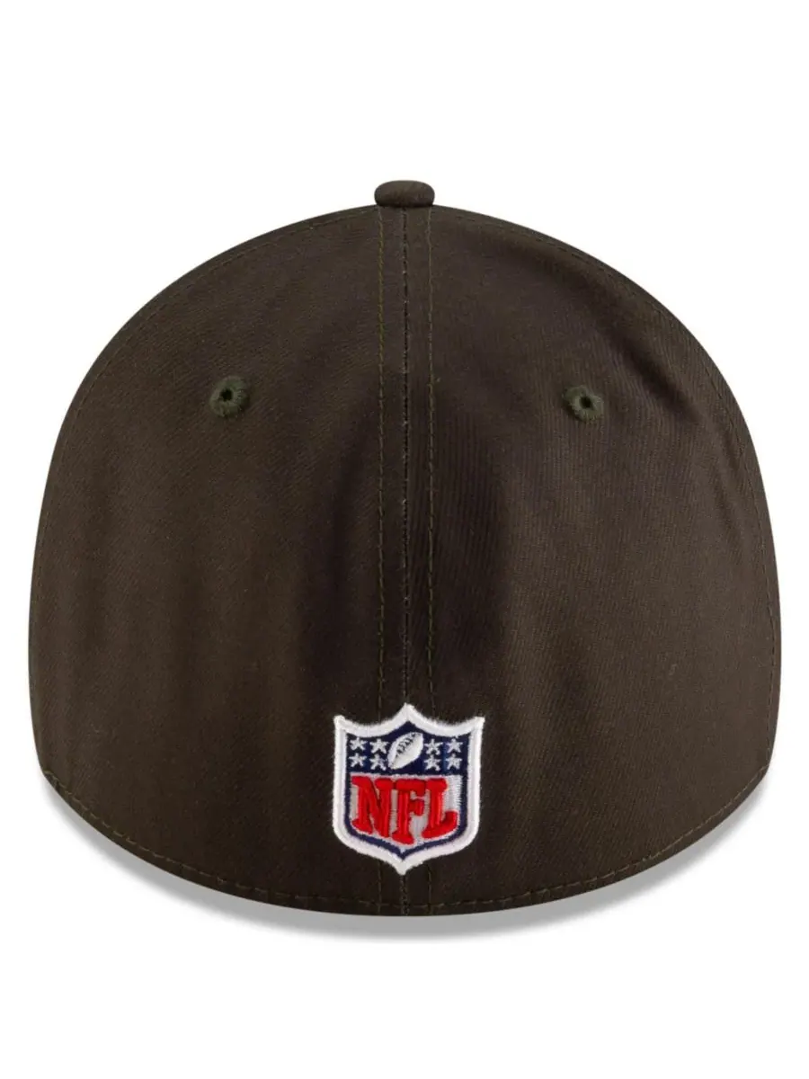 New Era Мужская темно-зеленая кепка New York Jets 2025 NFL Rivalries Sideline 39THIRTY Flex Hat — изображение 4 из 5
