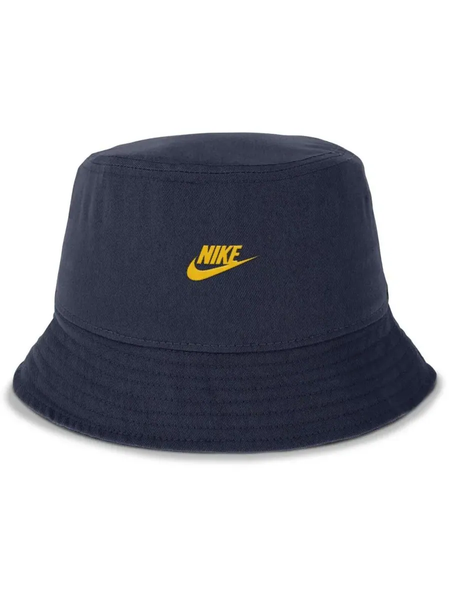Nike Мужская темно-синяя панама Michigan Wolverines Apex Swoosh — изображение 2 из 2, темно-синий