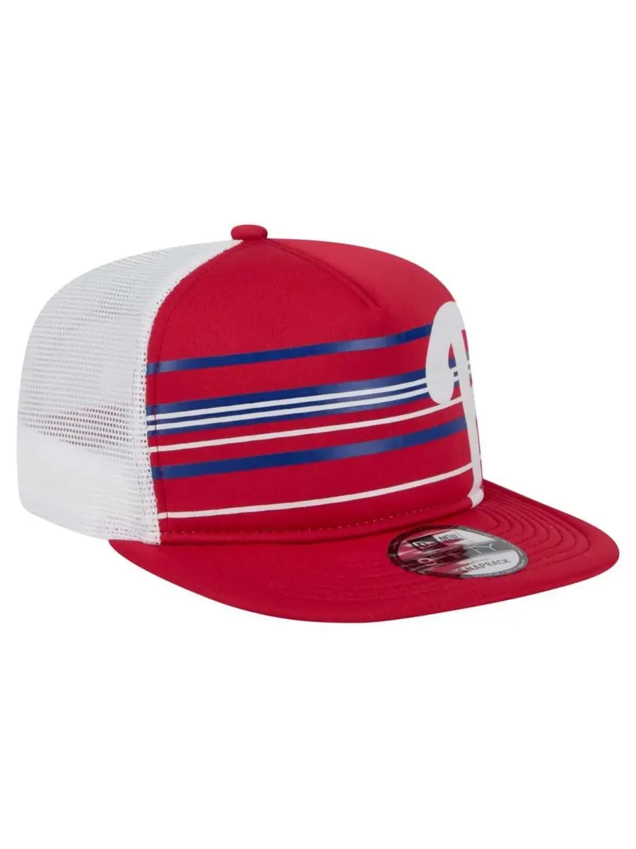 New Era Мужская красная бейсболка Philadelphia Phillies 9FIFTY A-Frame Trucker Snapback — изображение 3 из 4, красный