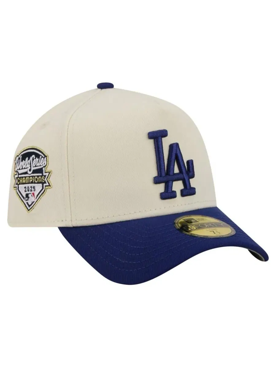 Мужская кепка Los Angeles Dodgers Chrome A-Frame 59FORTY с регулируемой высотой