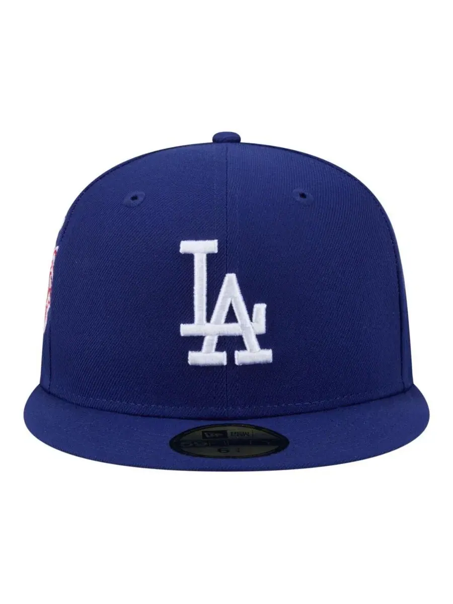 Мужская бейсболка Royal Los Angeles Dodgers Hidden Hit 59FIFTY Fitted Hat New Era — изображение 2 из 5, королевский