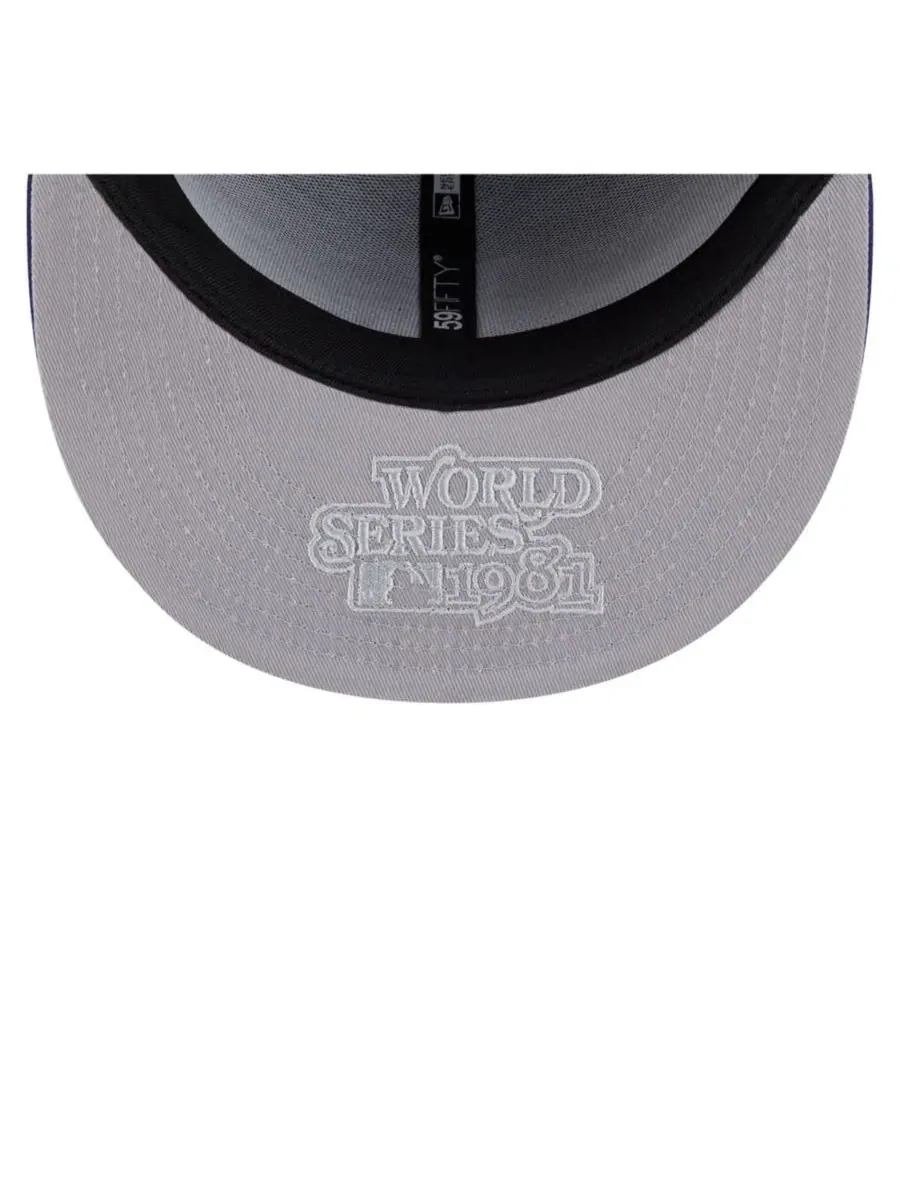 Мужская бейсболка Royal Los Angeles Dodgers Hidden Hit 59FIFTY Fitted Hat New Era — изображение 5 из 5, королевский